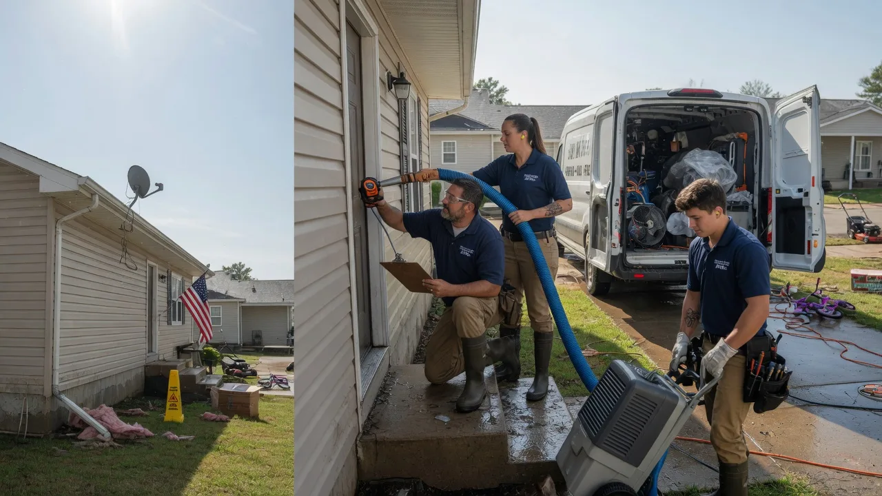 Ceiling Water Damage Restoration in Elnora, IN near me